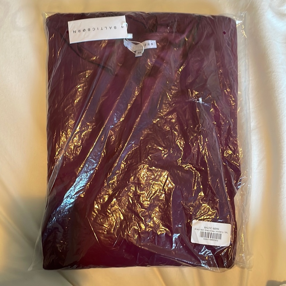 Baltic Born Bristol midi wrap dress size 3x - unopened and unworn.